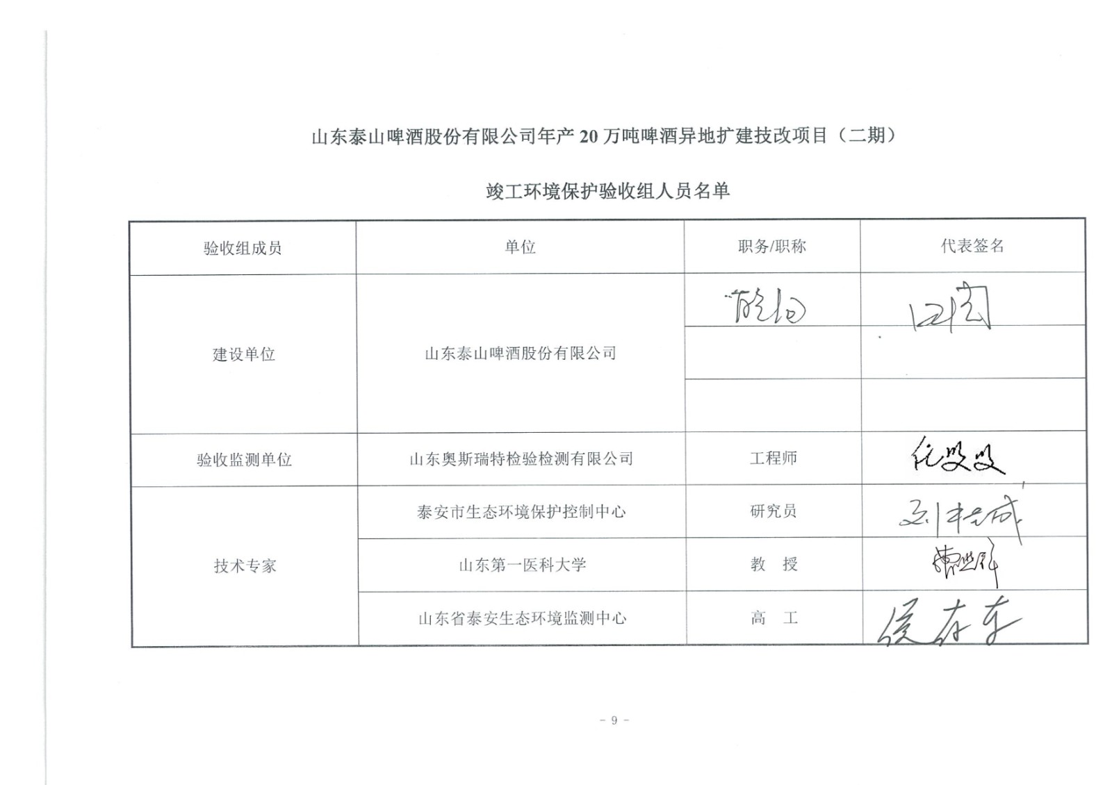 专家意见及签字页9